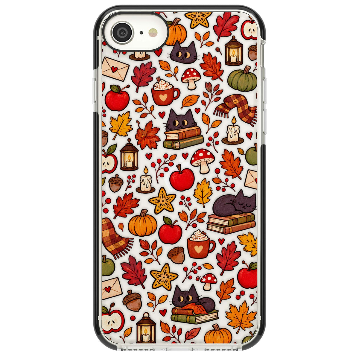 Autumn Mix iPhone case | Black Impact case for iPhone SE