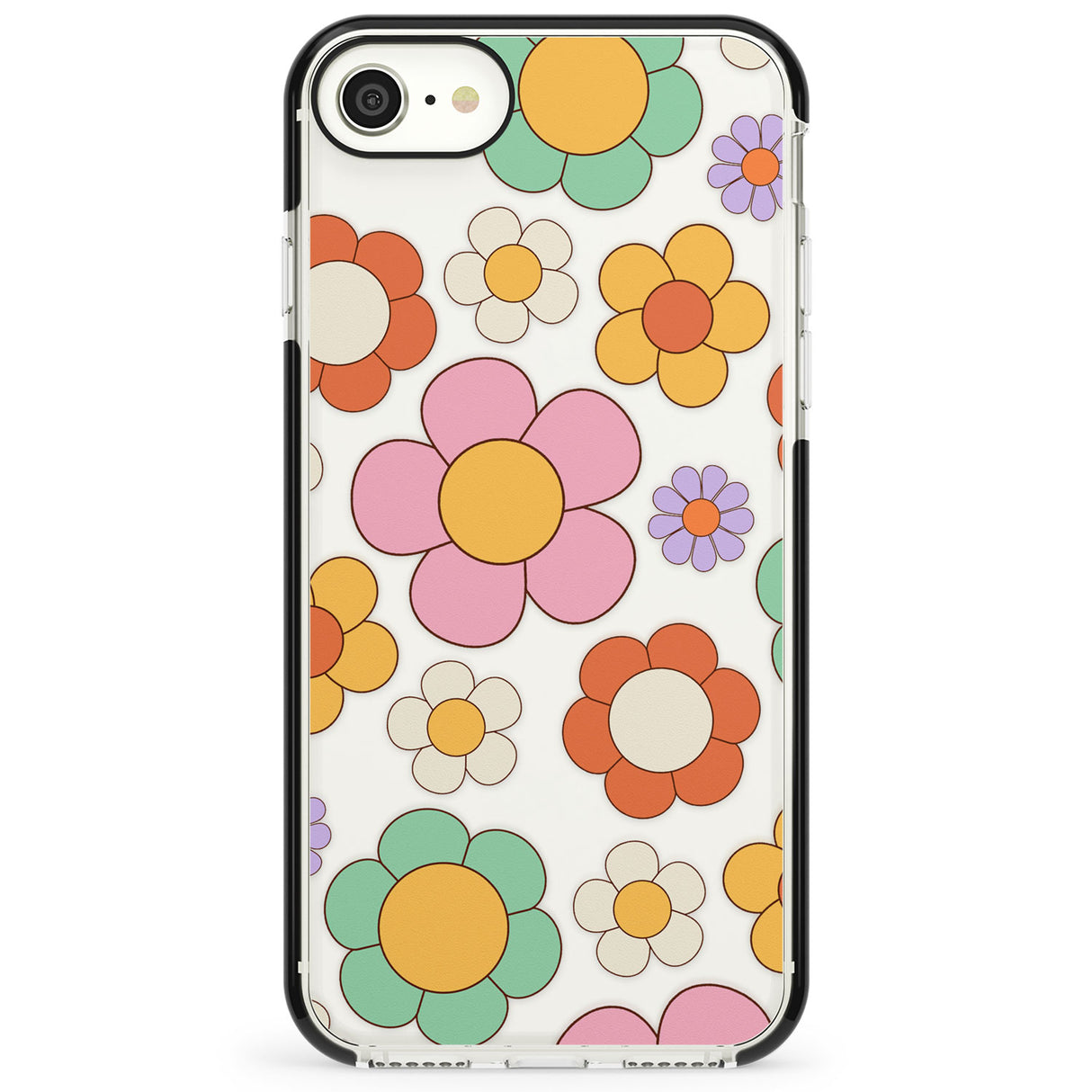 Groovy Blossoms Impact Phone Case for iPhone SE