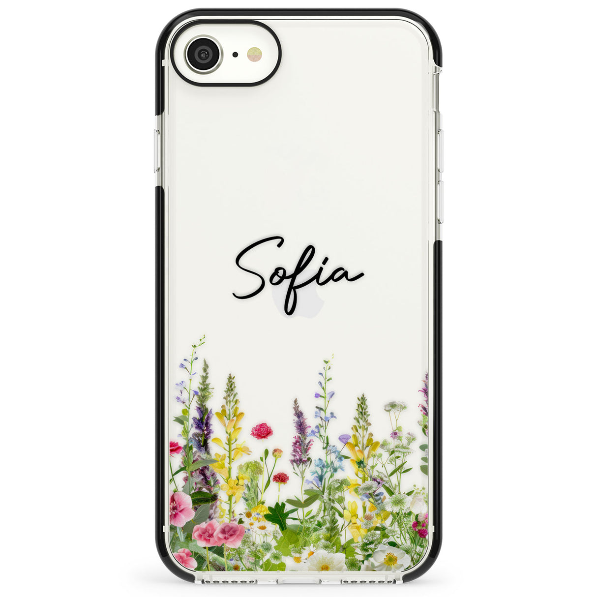 Personalised Garden Wildfowers Impact Phone Case for iPhone SE