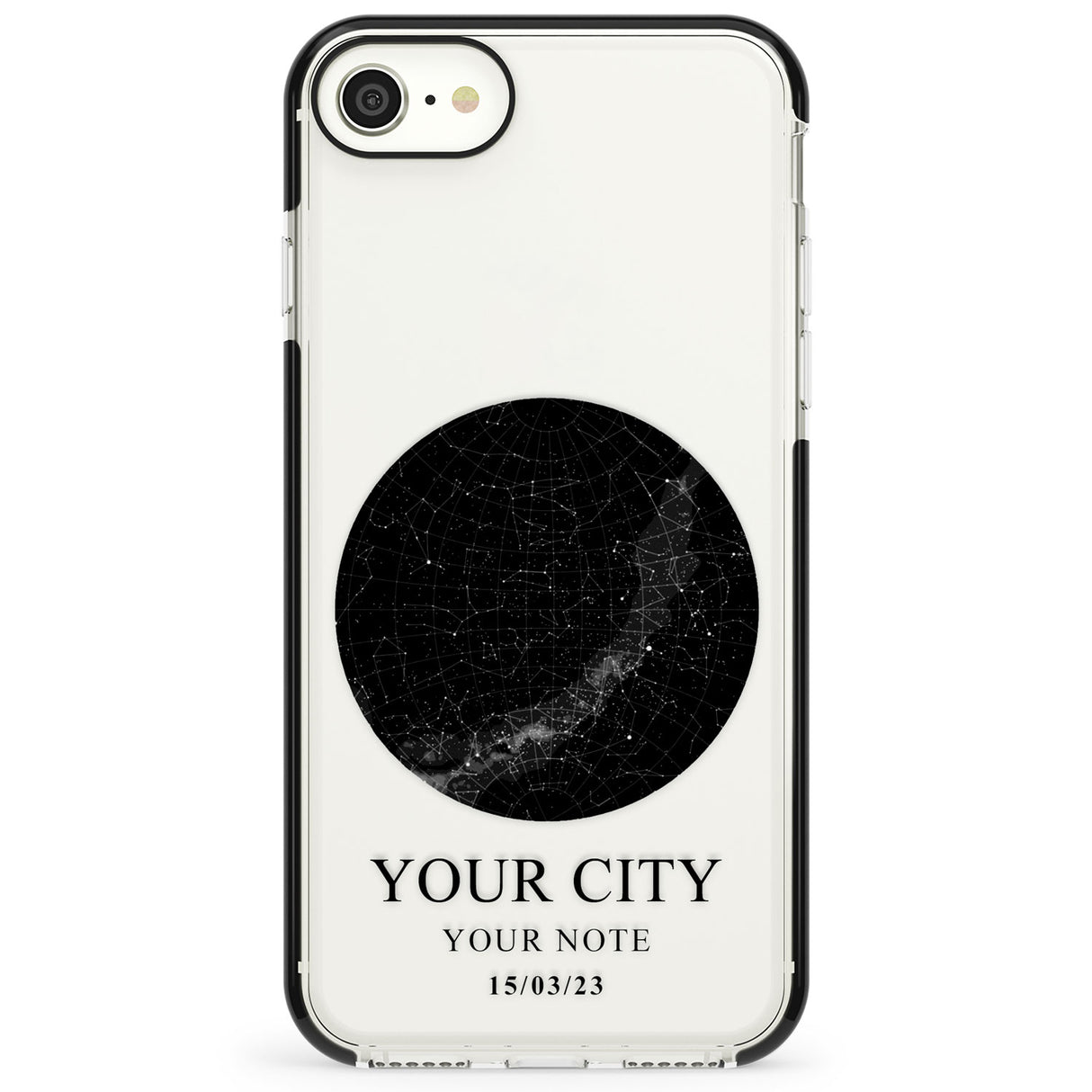 Personalised Star Map Impact Phone Case for iPhone SE