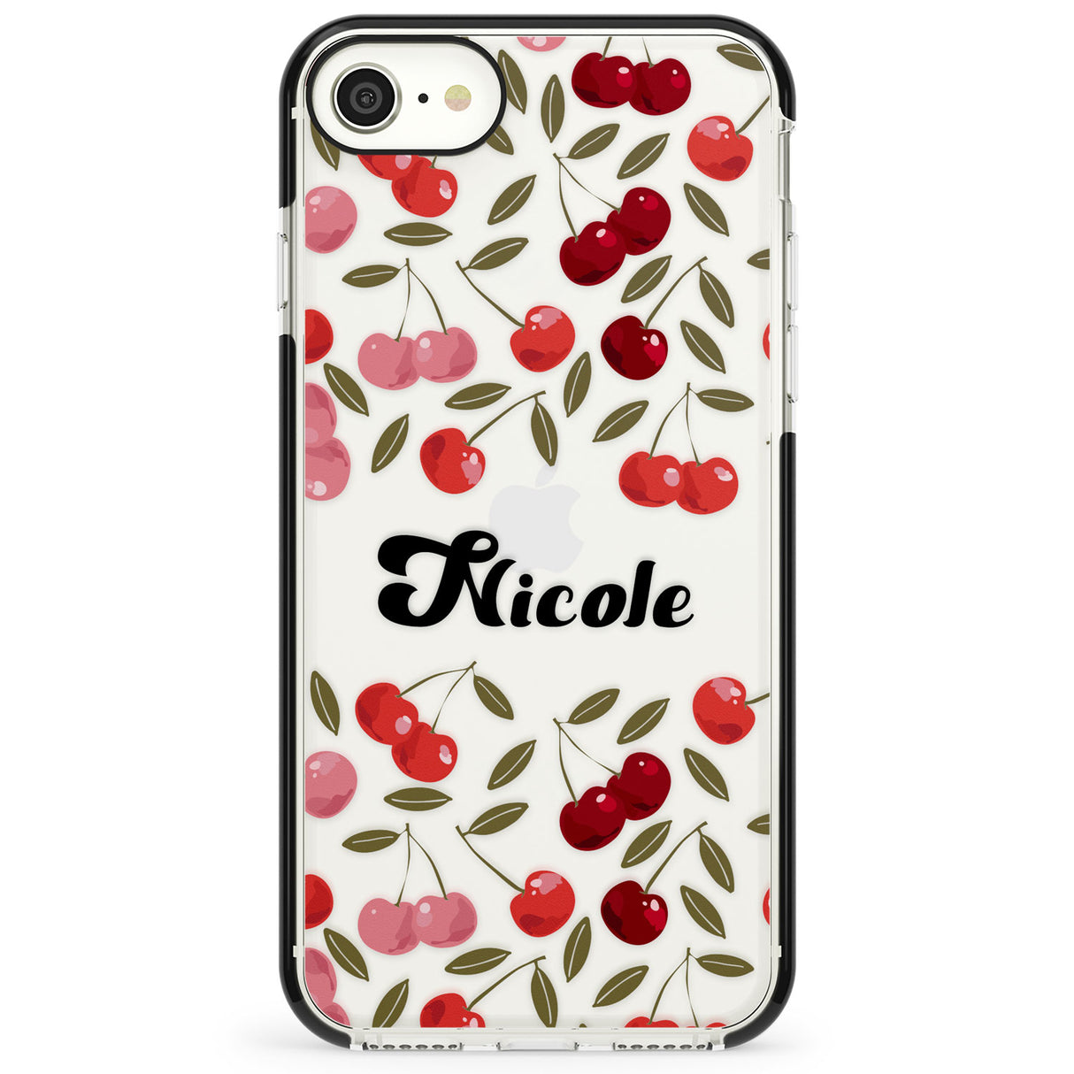 Personalised Cherry Pattern Impact Phone Case for iPhone SE