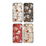 Halloween Skulls and Flowers Phone Case for iPhone SE