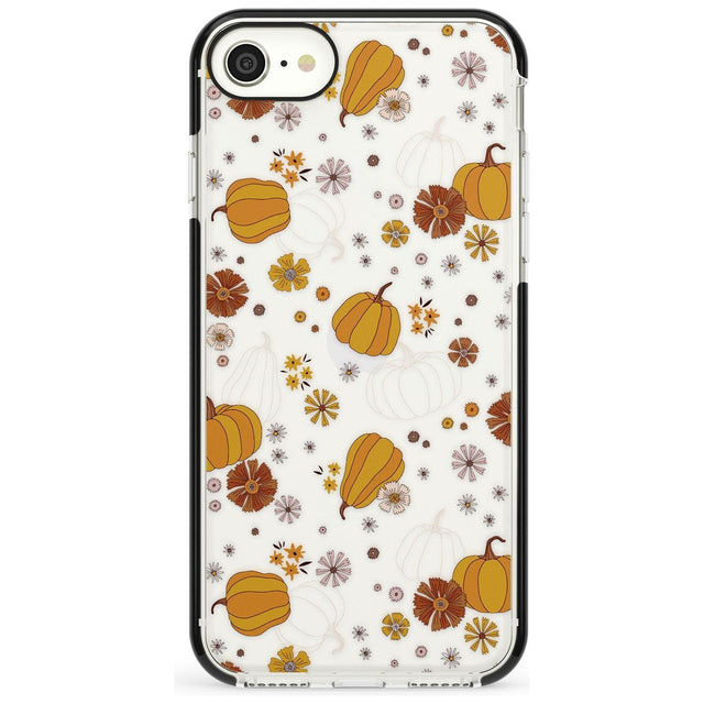 Halloween Skulls and Flowers Phone Case for iPhone SE