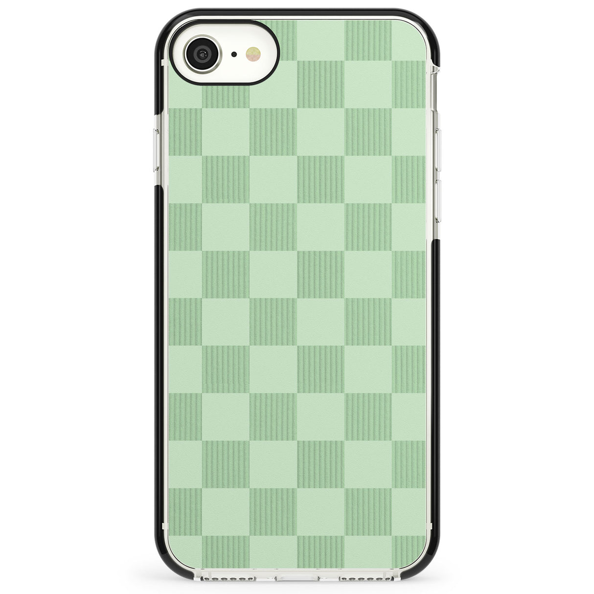 SEAFOAM CHECKERED Impact Phone Case for iPhone SE