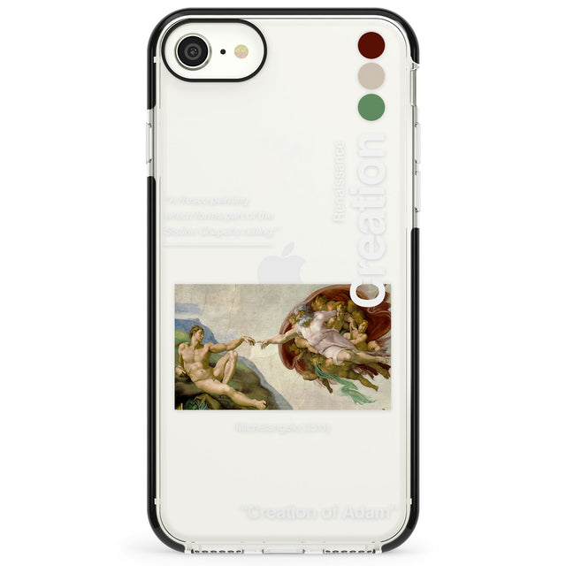 Creation of Adam - Michelangelo Impact Phone Case for iPhone SE