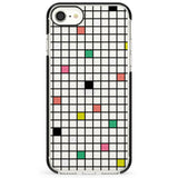 Vibrant Clear Geometric Grid Impact Phone Case for iPhone SE