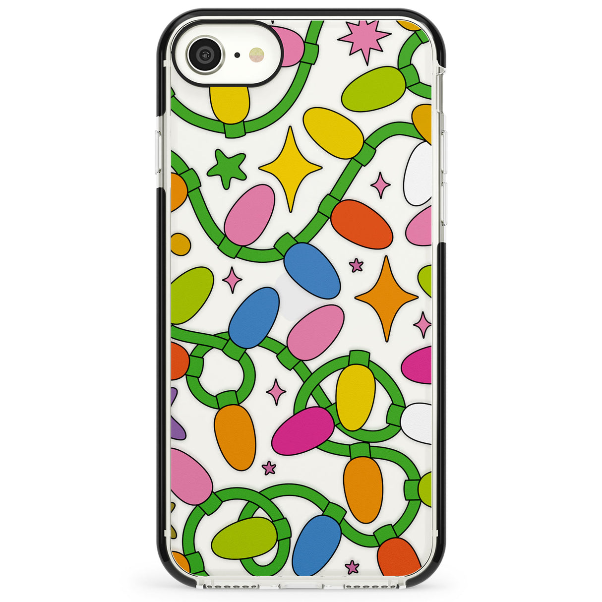 Festive Lights Pattern Impact Phone Case for iPhone SE