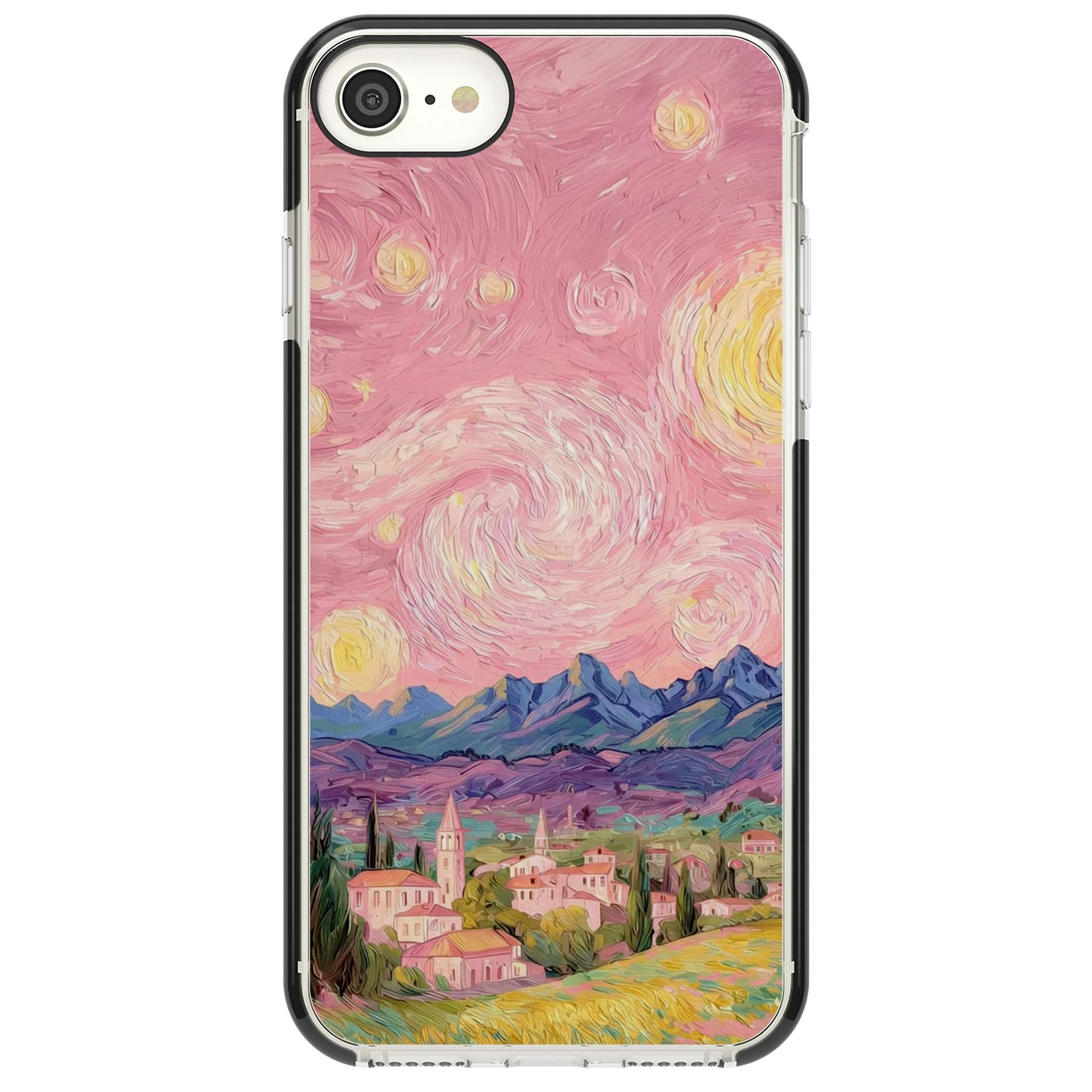 The Starry Sunset for her iPhone case | Black Impact case for iPhone SE