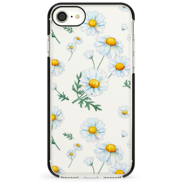 Vintage Painted Daisies Impact Phone Case for iPhone SE