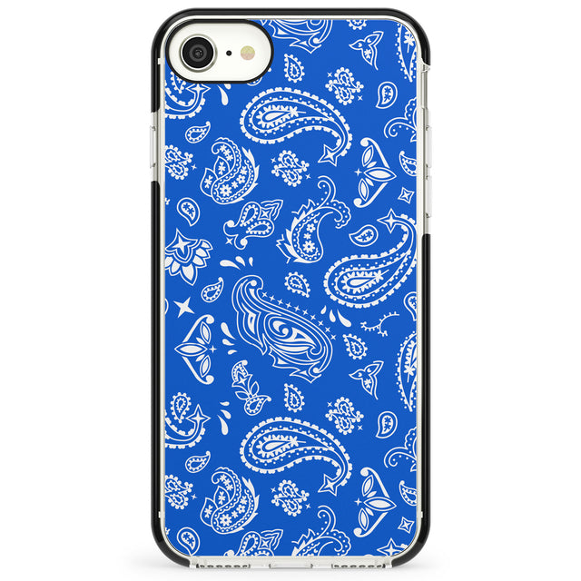 Blue Bandana Impact Phone Case for iPhone SE