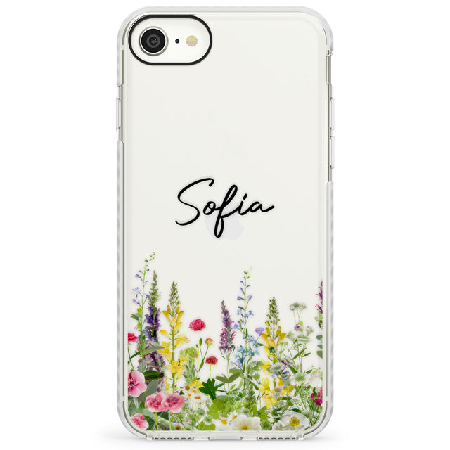 Personalised Garden WildfowersImpact Phone Case for iPhone SE