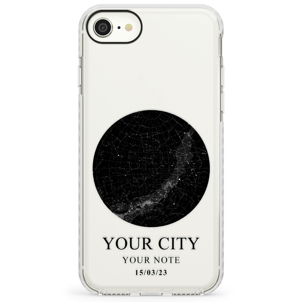 Personalised Star MapImpact Phone Case for iPhone SE