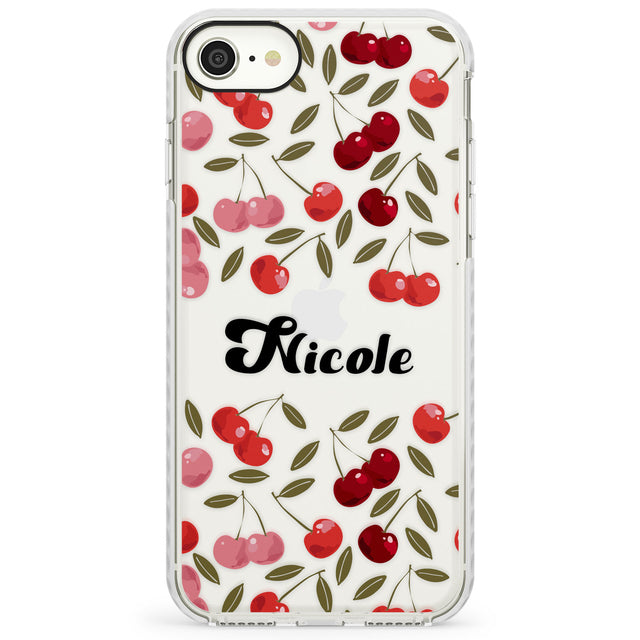 Personalised Cherry PatternImpact Phone Case for iPhone SE