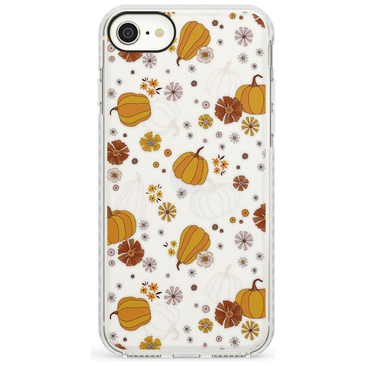 Halloween Skulls and Flowers Phone Case for iPhone SE