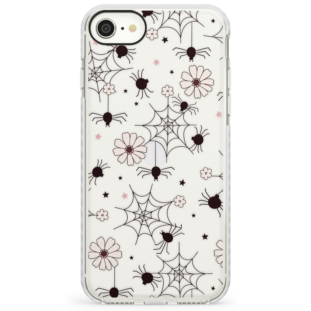 Spiders and Flowers PatternImpact Phone Case for iPhone SE