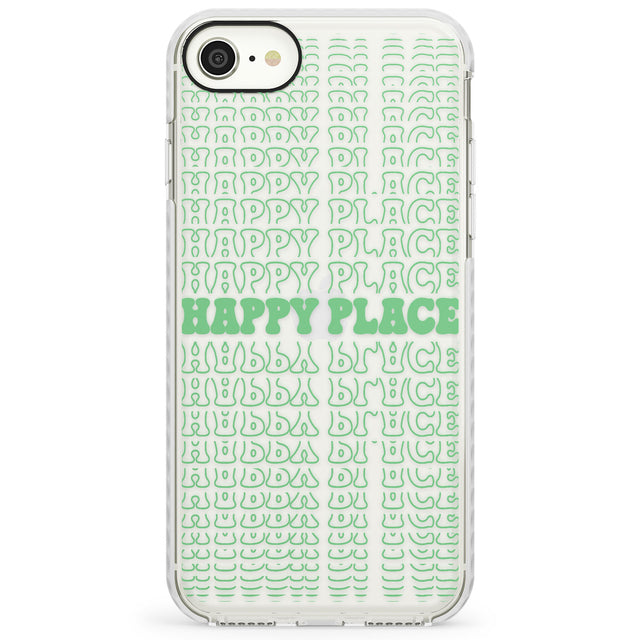 Happy Place (Green)Impact Phone Case for iPhone SE