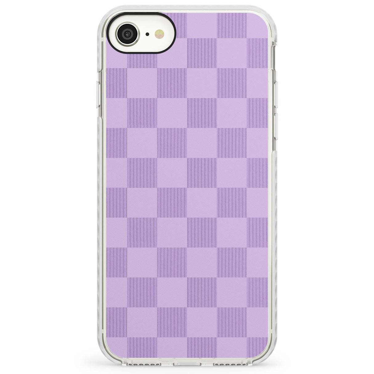 LILAC CHECKEREDImpact Phone Case for iPhone SE