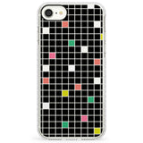 Vibrant Black Geometric GridImpact Phone Case for iPhone SE