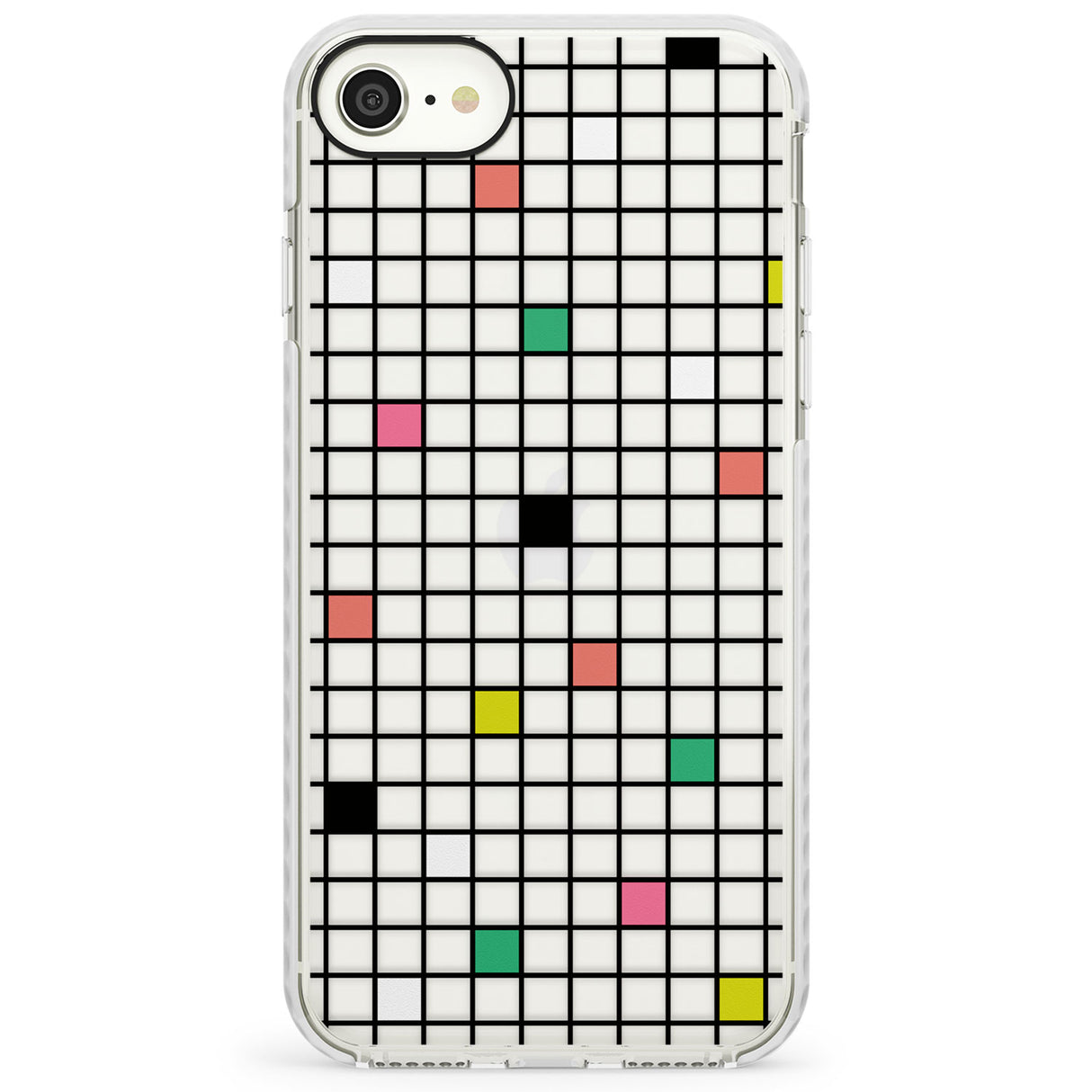 Vibrant Clear Geometric GridImpact Phone Case for iPhone SE