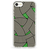 Green Optic WavesImpact Phone Case for iPhone SE