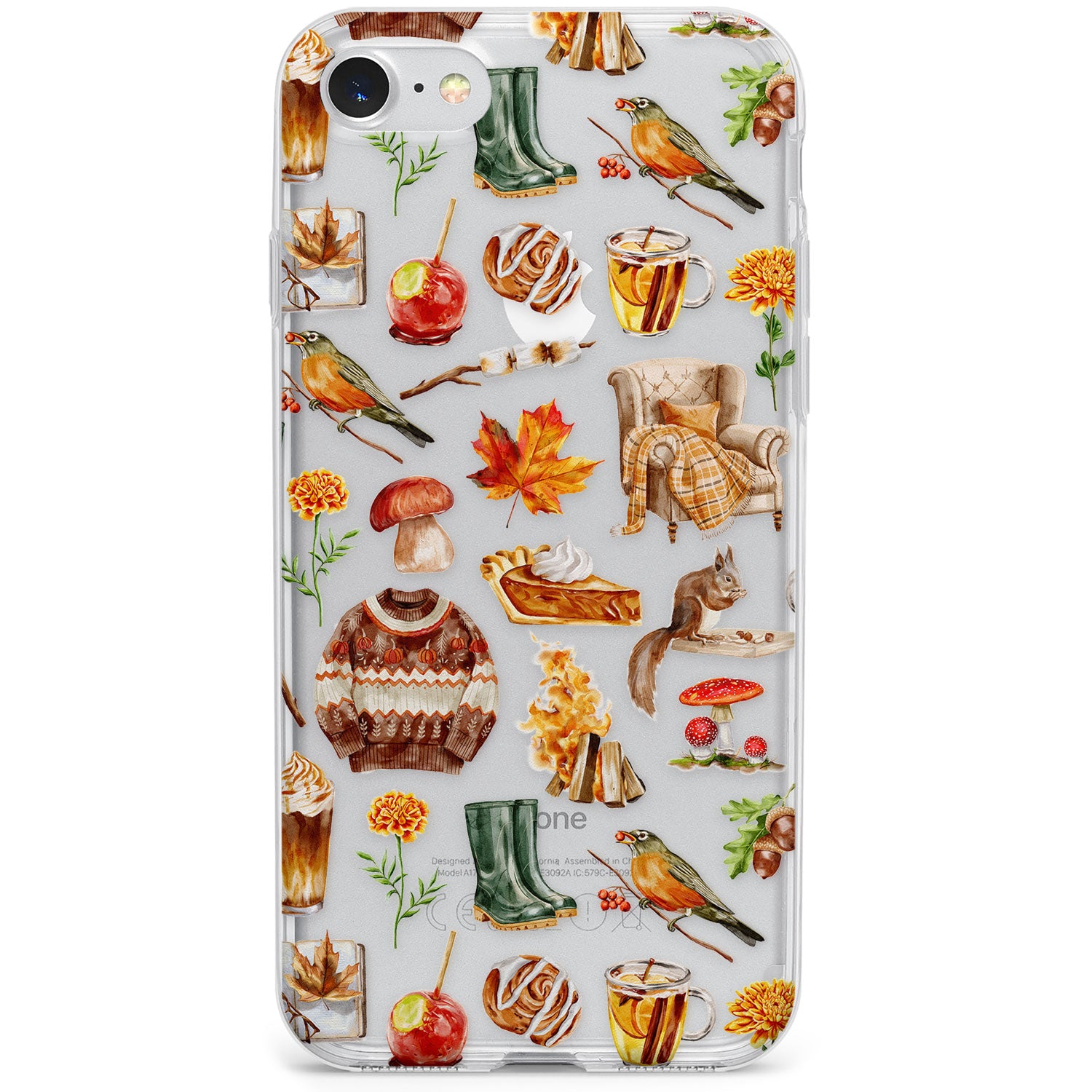 Cozy Autumn Aesthetic Phone Case for iPhone SE 2020, iPhone SE 2022