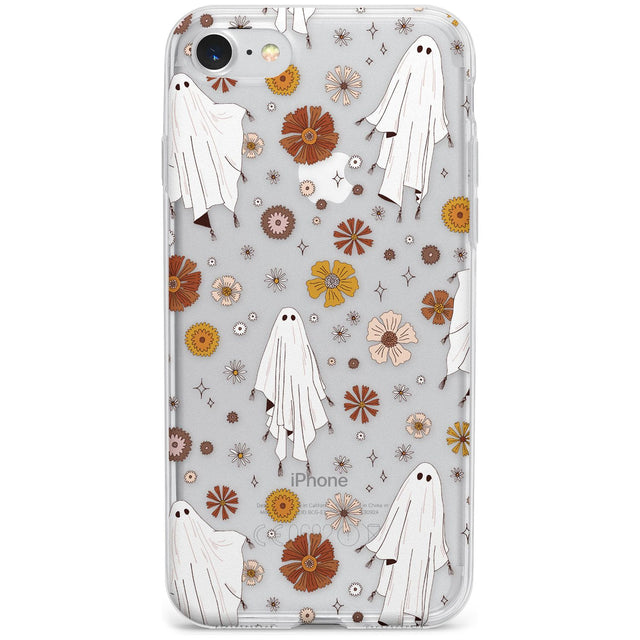 Halloween Skulls and Flowers Phone Case for iPhone SE