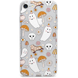 Cute Ghost and Skulls Pattern Phone Case for iPhone SE 2020, iPhone SE 2022