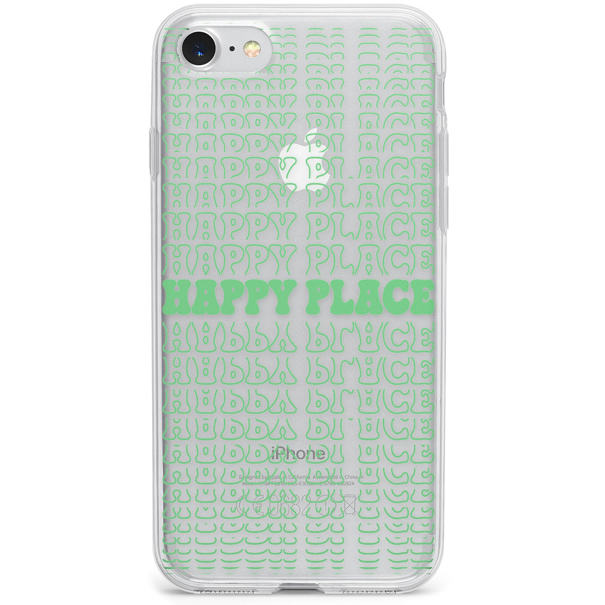 Happy Place (Green) Phone Case for iPhone SE 2020, iPhone SE 2022