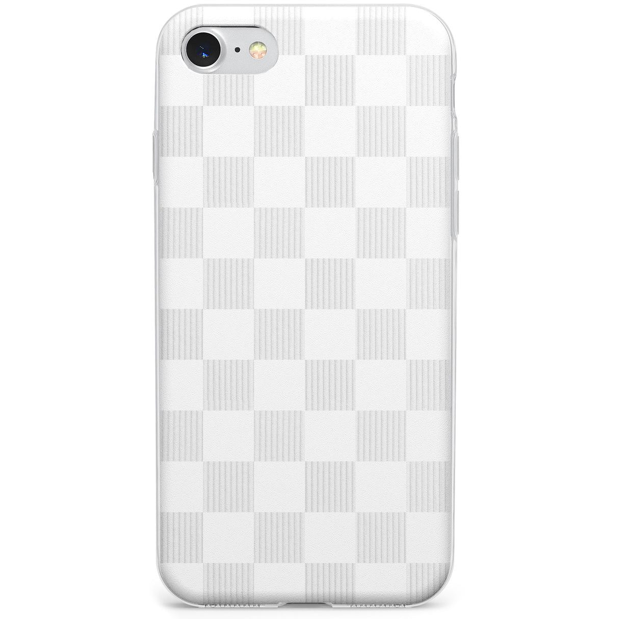 WHITE CHECKERED Phone Case for iPhone SE 2020, iPhone SE 2022