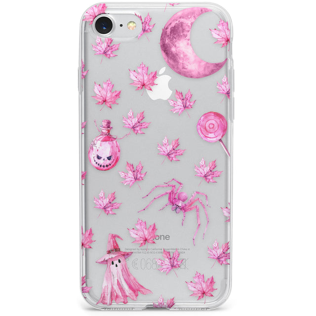 Pink Moon & Maple Phone Case for iPhone SE 2020, iPhone SE 2022