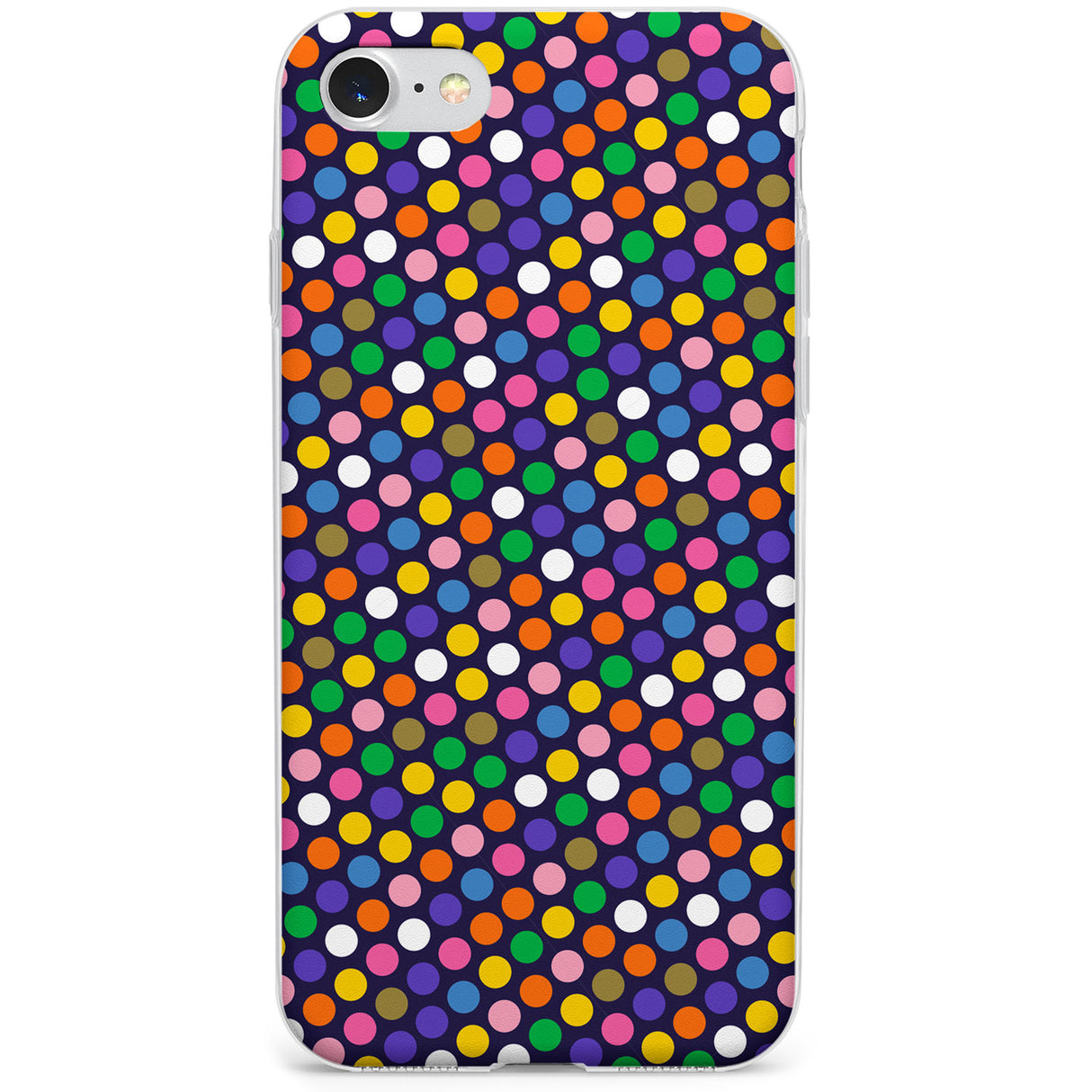 Multicolour Polka-dot Fiesta (Purple) Phone Case for iPhone SE 2020, iPhone SE 2022