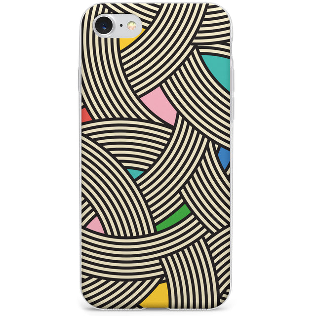 Multicolour Optic Waves Phone Case for iPhone SE 2020, iPhone SE 2022