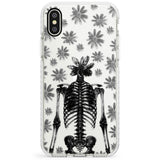 Skeleton Flower Impact Phone Case for iPhone X XS Max XR