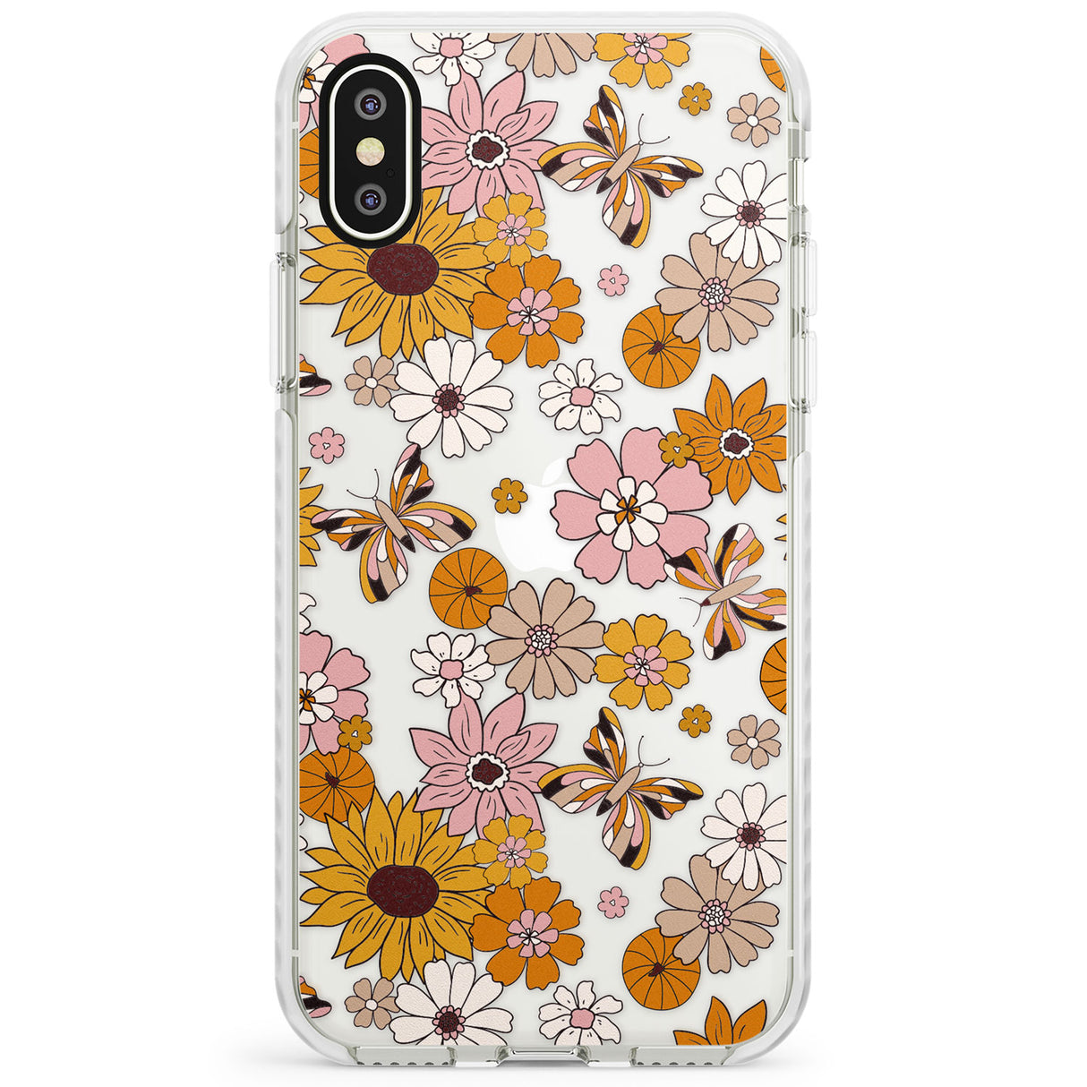 Butterfly & Bloom Autumn Floral Impact Phone Case for iPhone X XS Max XR