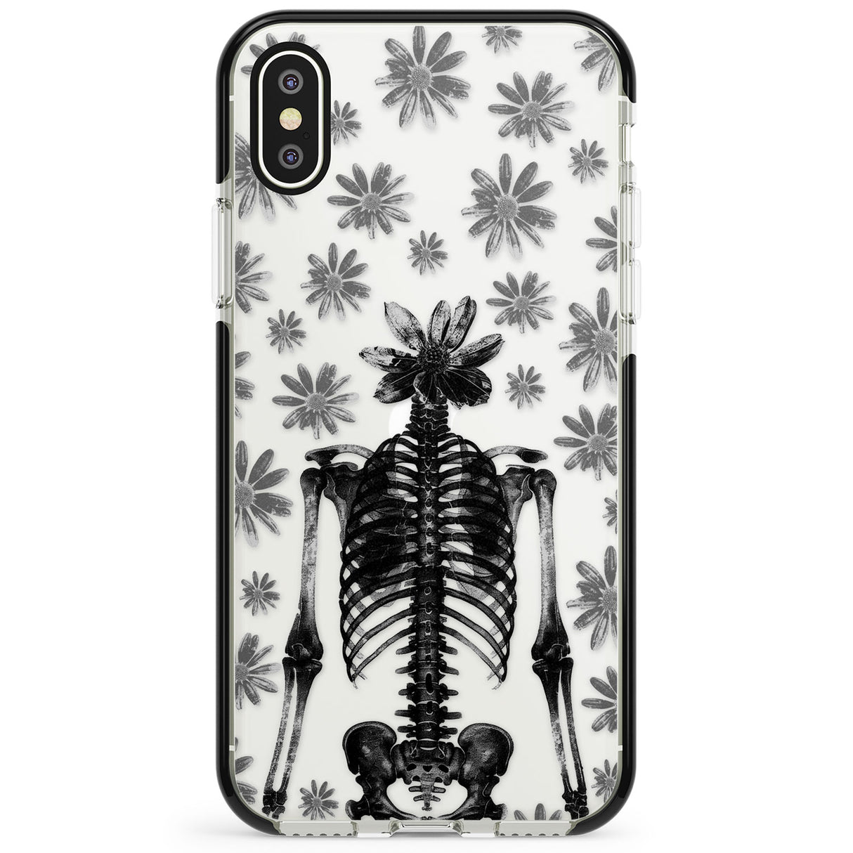 Skeleton Flower Phone Case for iPhone X XS Max XR