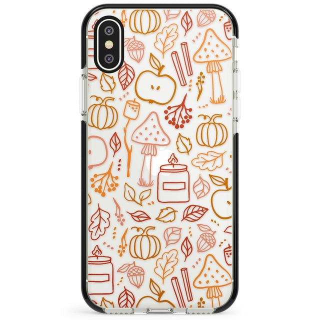 Autumn Line Pattern Phone Case for iPhone X XS Max XR