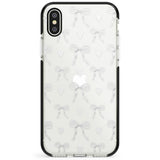 White Bows & Hearts Phone Case for iPhone X XS Max XR