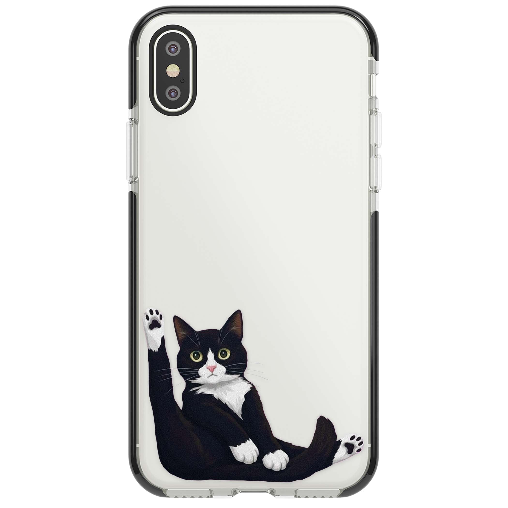 Mid-Groom Cat animals iPhone case | Black Impact case for iPhone X, iPhone XS Max, iPhone XR