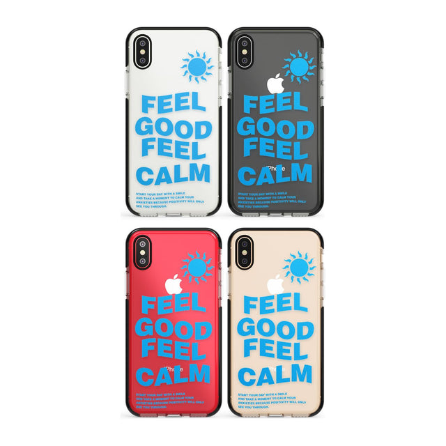 Feel Good Feel Calm (Green) Phone Case for iPhone X XS Max XR