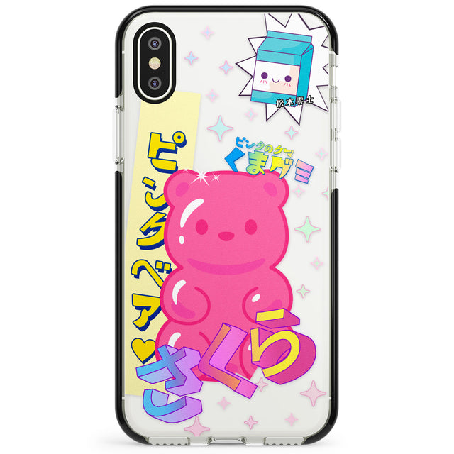 Kawaii Pink Bear Collage Phone Case for iPhone X XS Max XR