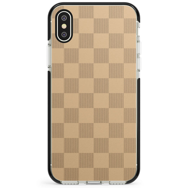 BEIGE CHECKERED Phone Case for iPhone X XS Max XR