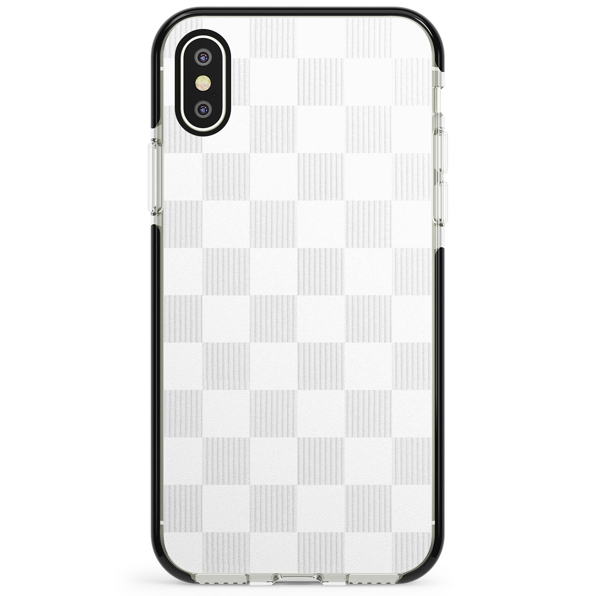 WHITE CHECKERED Phone Case for iPhone X XS Max XR