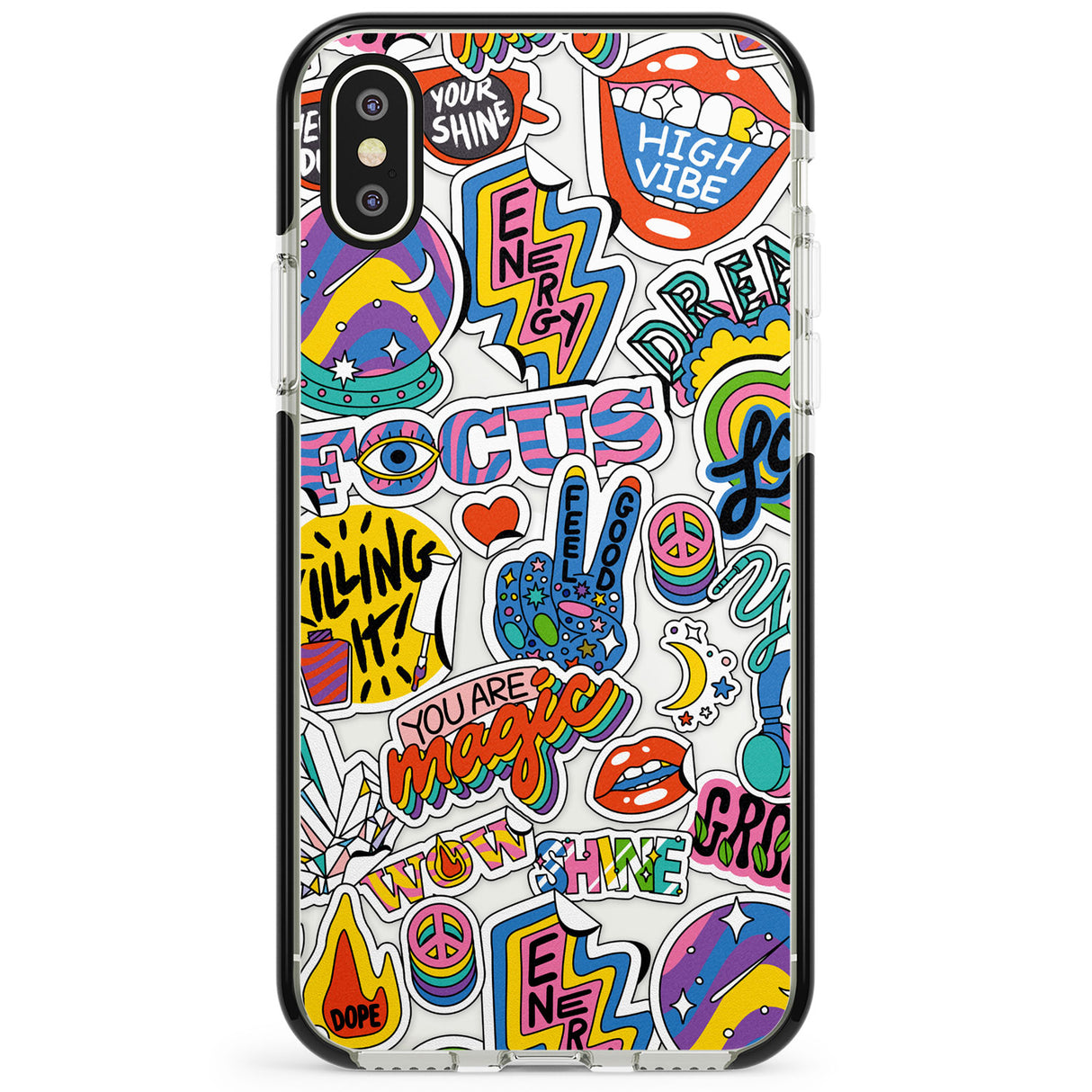 Magic Sticker Collage Phone Case for iPhone X XS Max XR