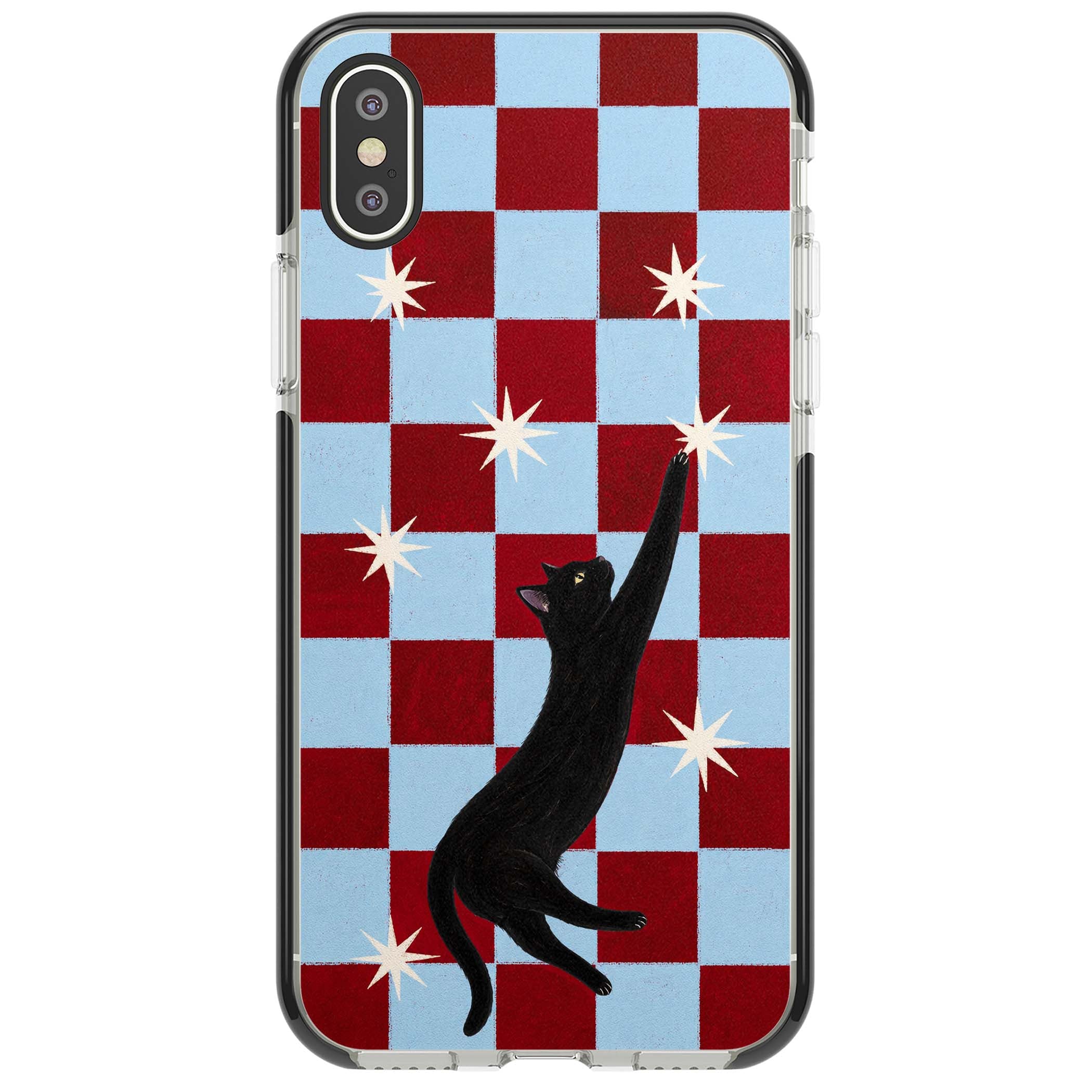 Starlit Kitty animals iPhone case | Black Impact case for iPhone X, iPhone XS Max, iPhone XR