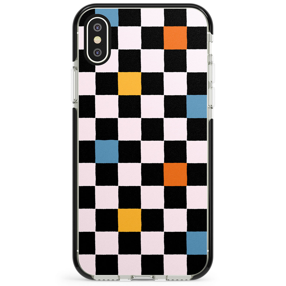 Vibrant Retro Checkered Phone Case for iPhone X XS Max XR