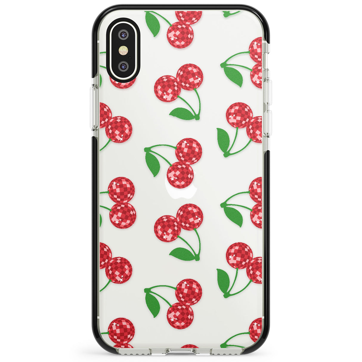 Disco Cherry Pattern Phone Case for iPhone X XS Max XR