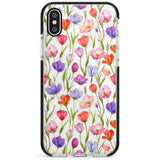 Red, Pink & Purple Flowers Phone Case for iPhone X XS Max XR