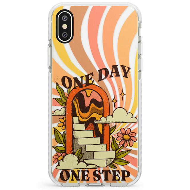 One Day One Step Impact Phone Case for iPhone X XS Max XR