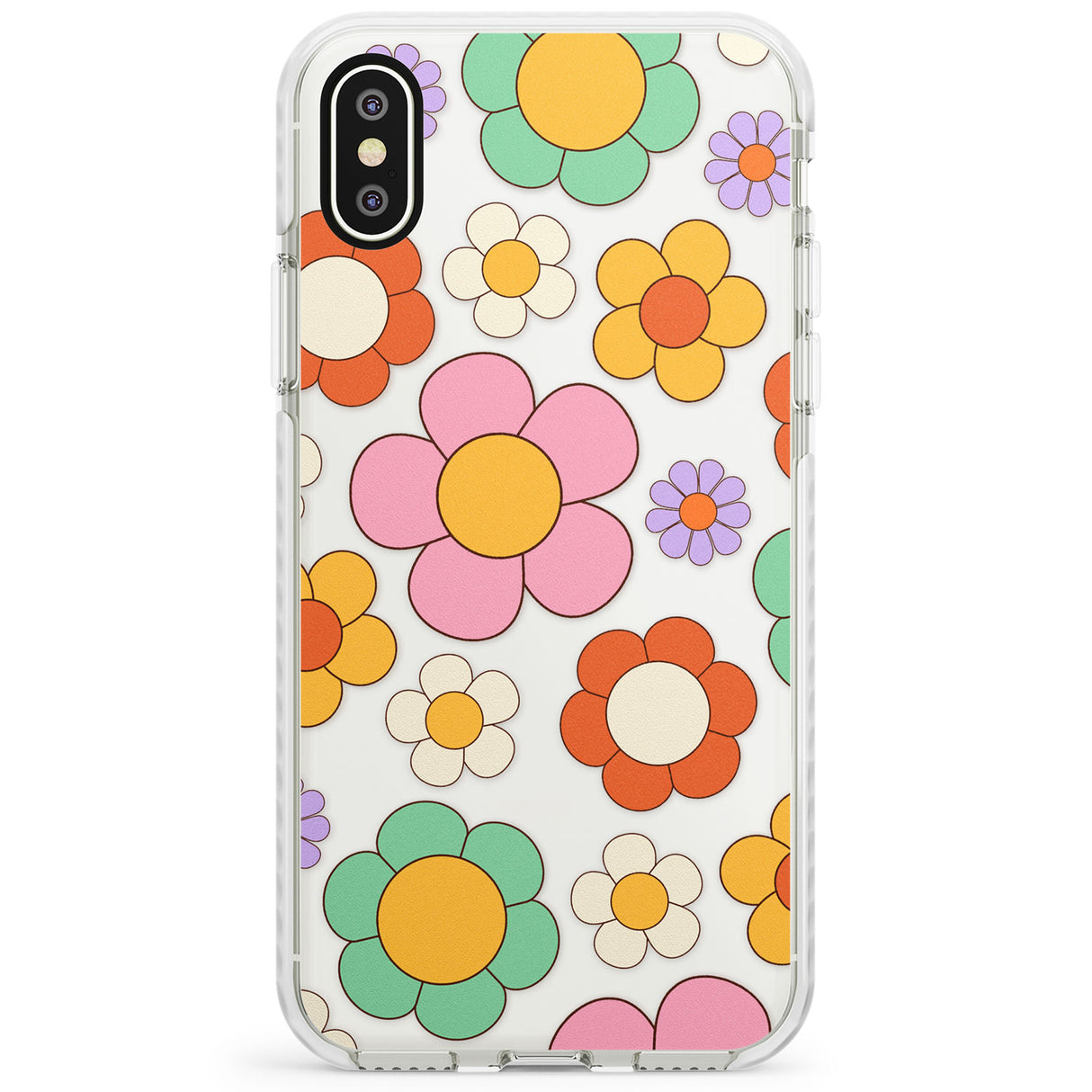 Groovy Blossoms Impact Phone Case for iPhone X XS Max XR