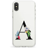 Personalised Floral Initial Impact Phone Case for iPhone X XS Max XR